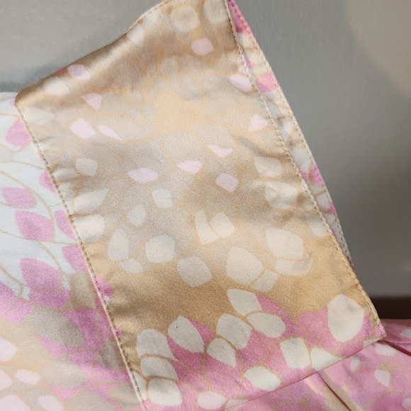 Lafayette 148 100% Silk Button-Up Floral Blouse Size 0 Petite - Picture 6 of 9